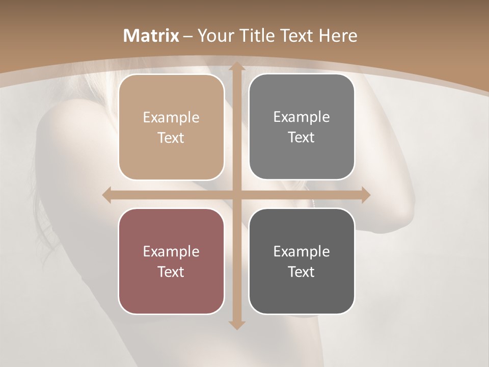 Bra Wearing Make Up PowerPoint Template