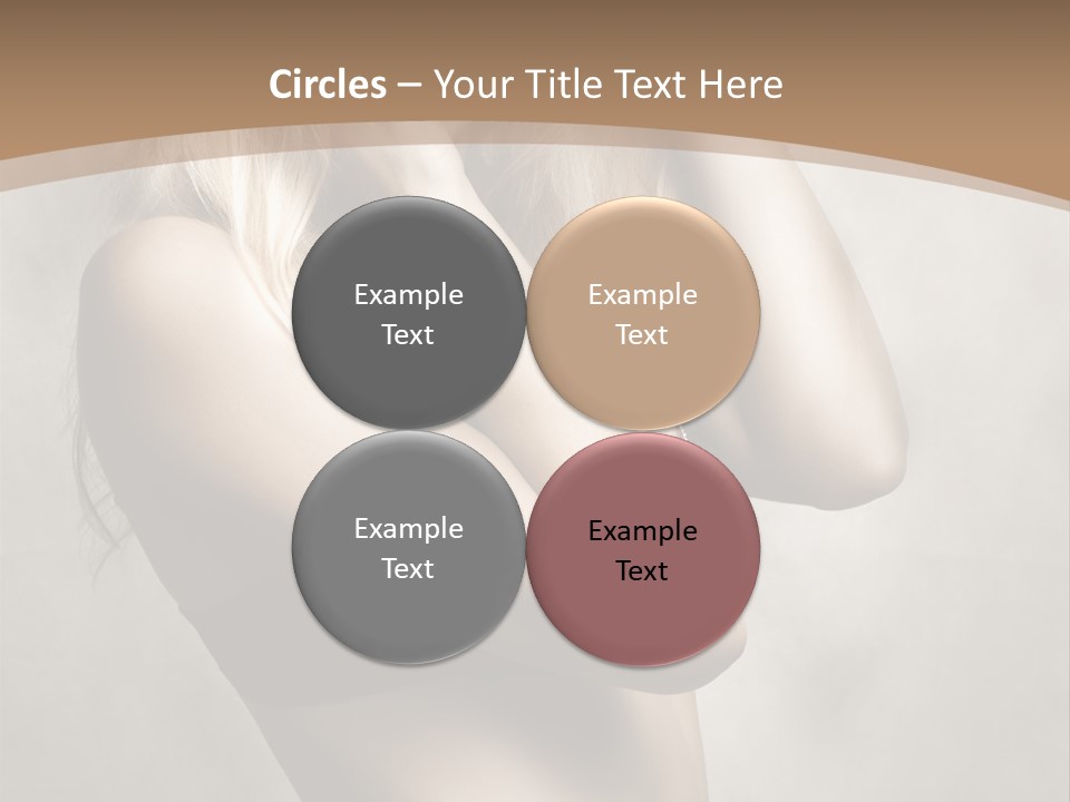 Bra Wearing Make Up PowerPoint Template