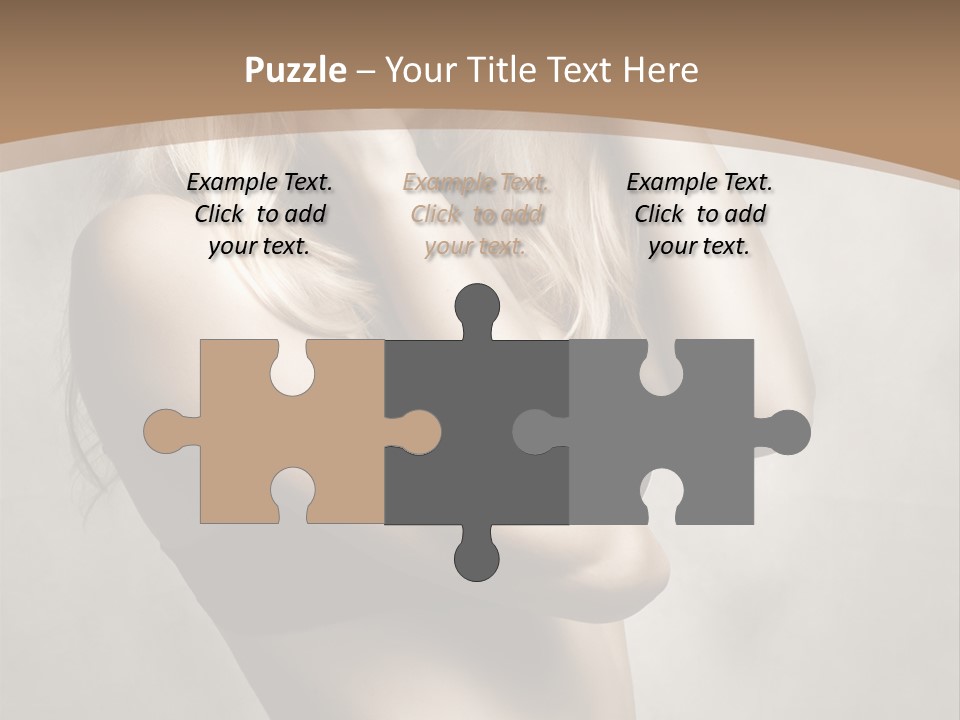 Bra Wearing Make Up PowerPoint Template