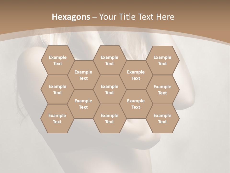 Bra Wearing Make Up PowerPoint Template