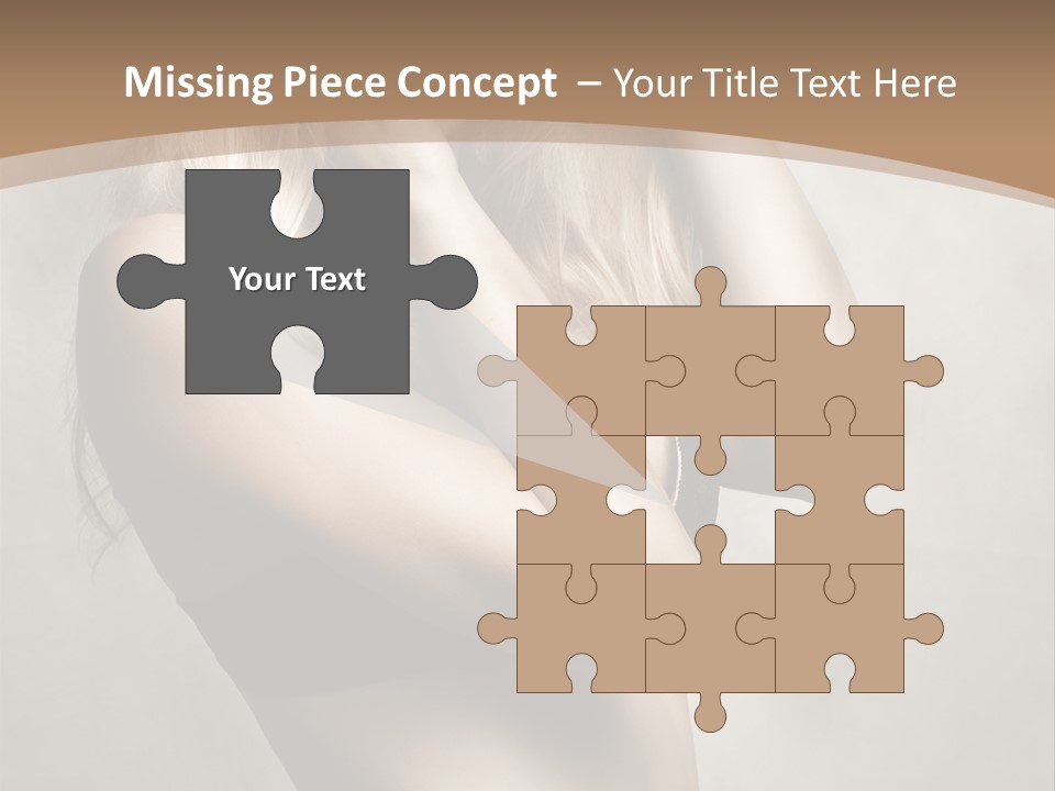 Bra Wearing Make Up PowerPoint Template