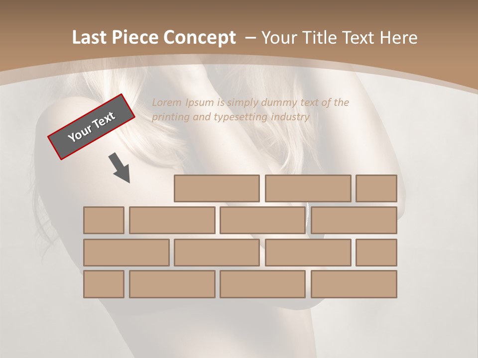 Bra Wearing Make Up PowerPoint Template