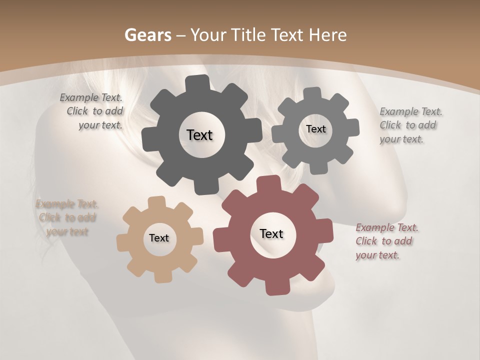 Bra Wearing Make Up PowerPoint Template