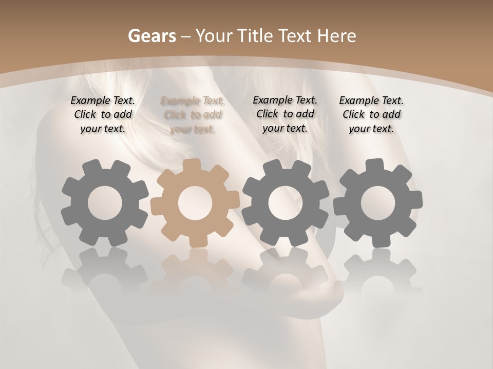 Bra Wearing Make Up PowerPoint Template