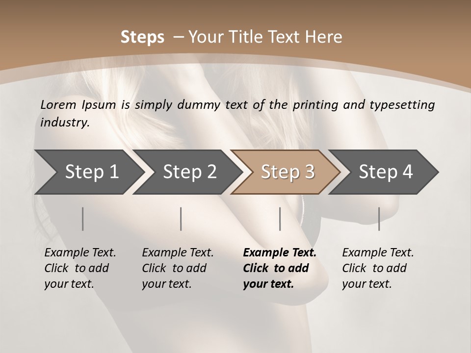 Bra Wearing Make Up PowerPoint Template