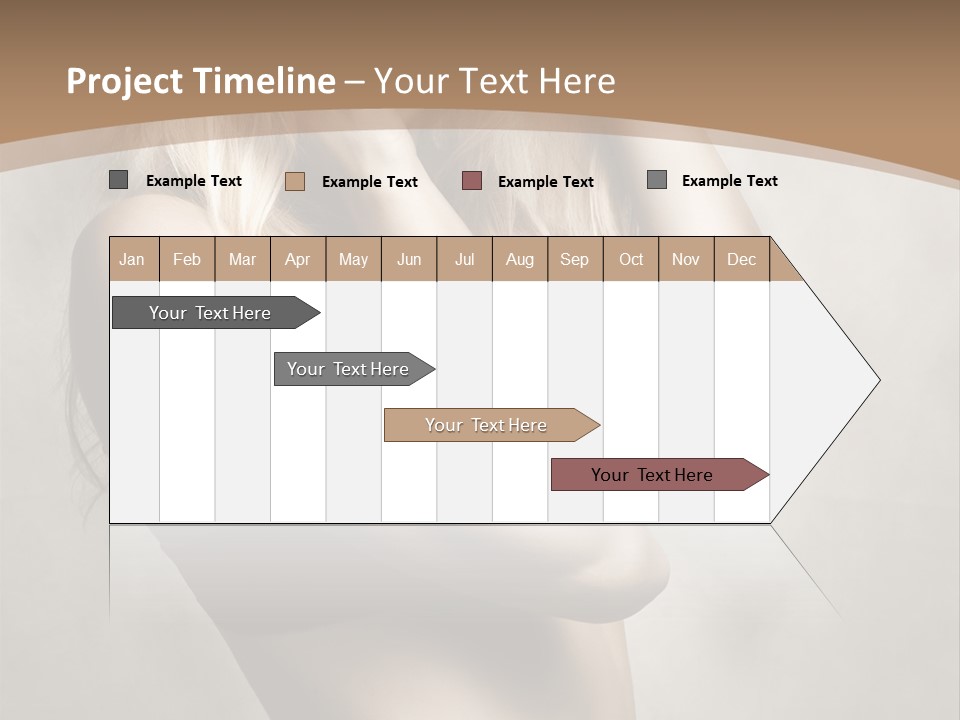 Bra Wearing Make Up PowerPoint Template