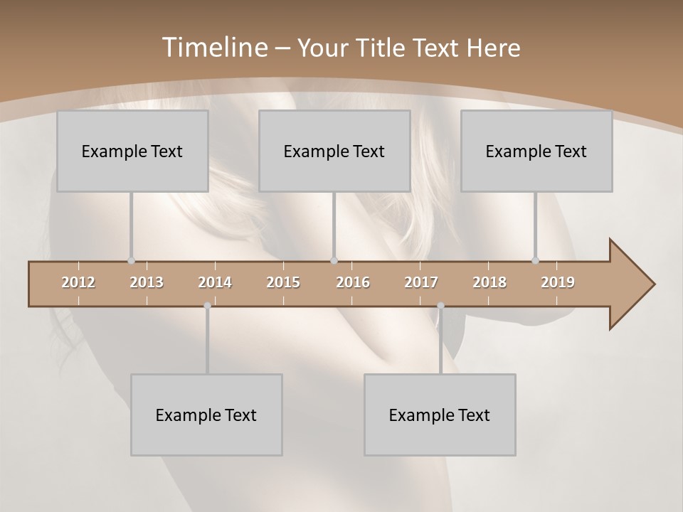 Bra Wearing Make Up PowerPoint Template