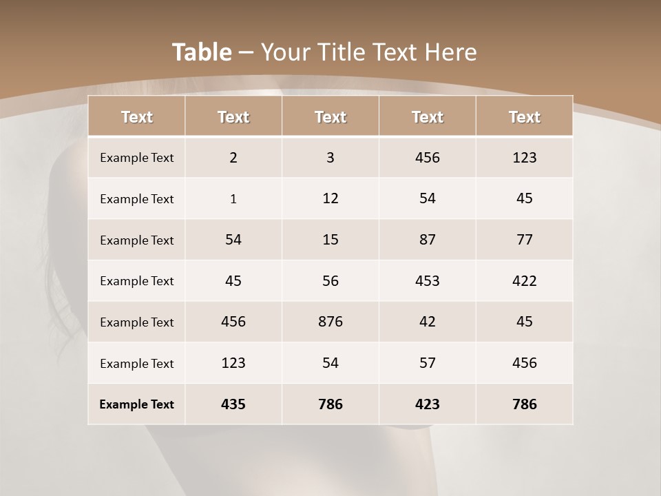 Bra Wearing Make Up PowerPoint Template