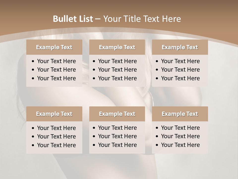 Bra Wearing Make Up PowerPoint Template