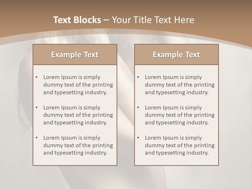 Bra Wearing Make Up PowerPoint Template