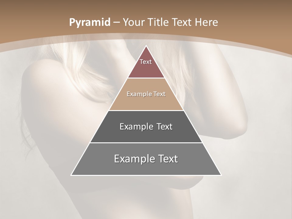 Bra Wearing Make Up PowerPoint Template