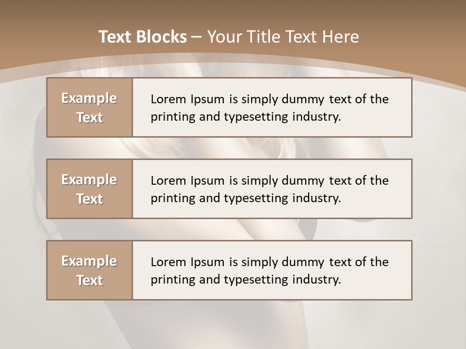 Bra Wearing Make Up PowerPoint Template