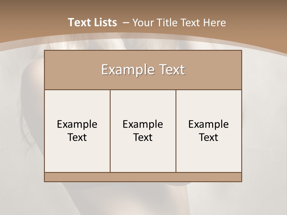 Bra Wearing Make Up PowerPoint Template