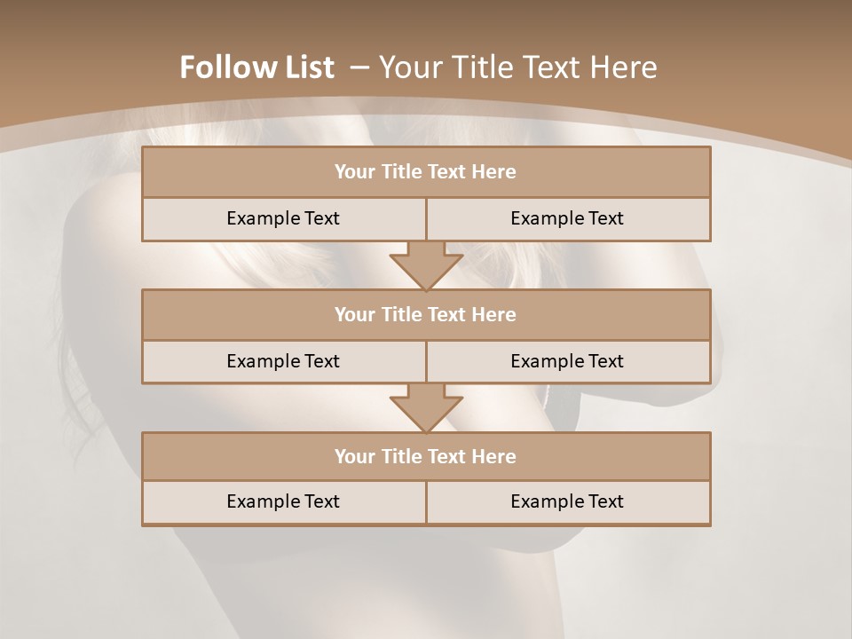 Bra Wearing Make Up PowerPoint Template