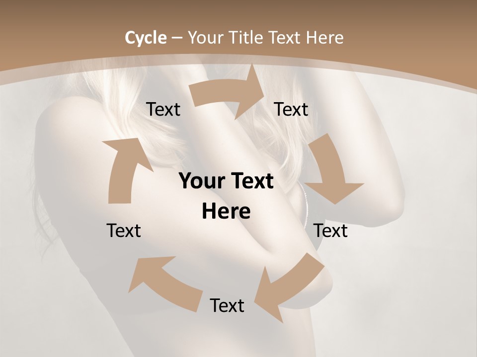 Bra Wearing Make Up PowerPoint Template