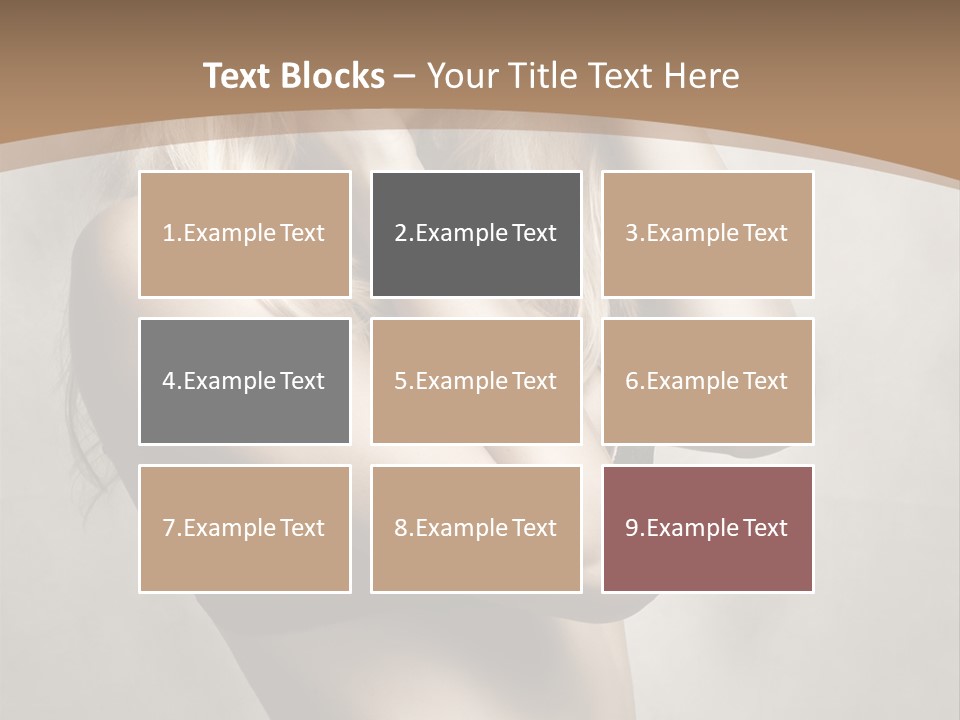 Bra Wearing Make Up PowerPoint Template