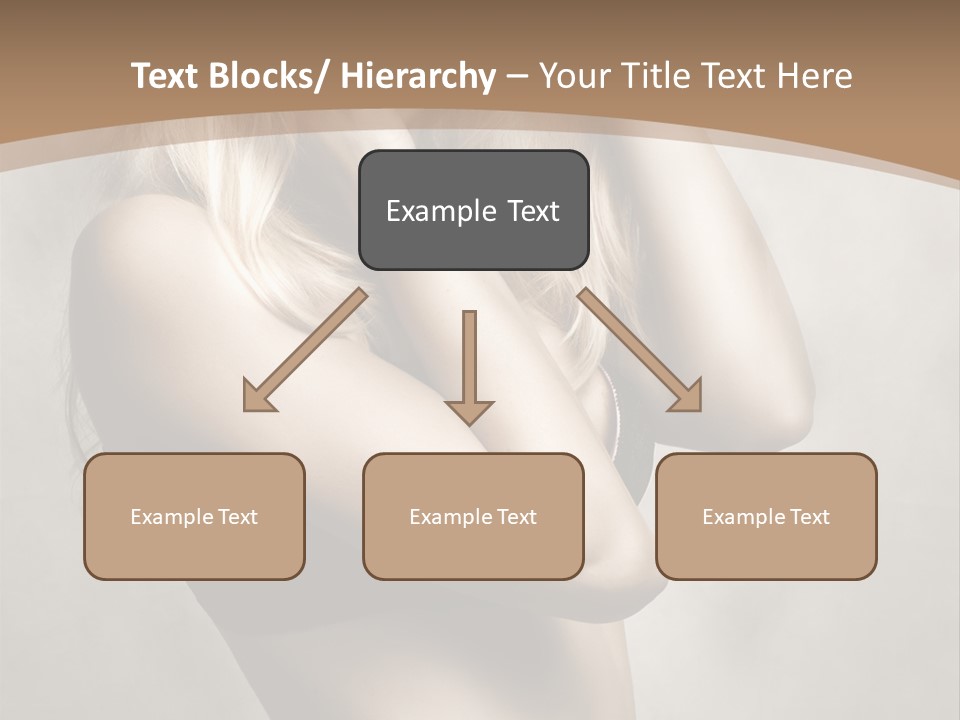 Bra Wearing Make Up PowerPoint Template