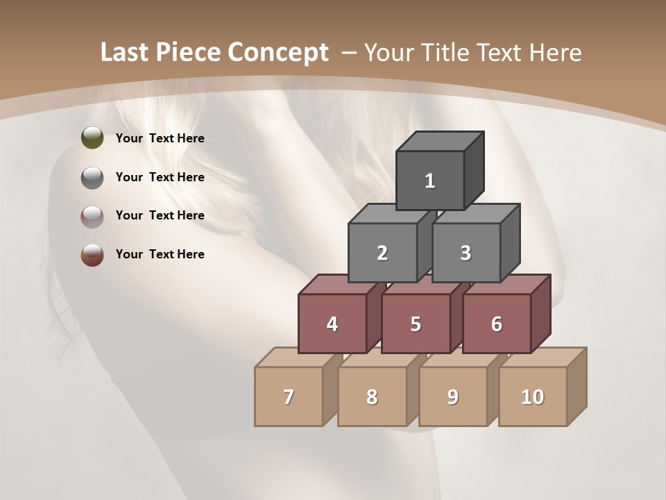 Bra Wearing Make Up PowerPoint Template