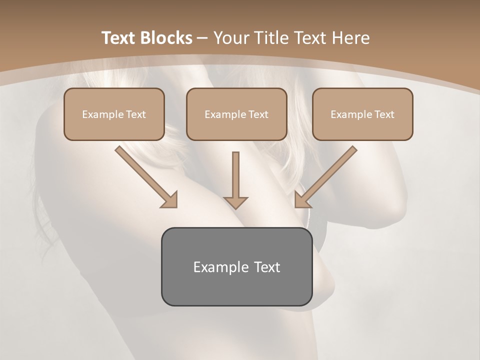 Bra Wearing Make Up PowerPoint Template