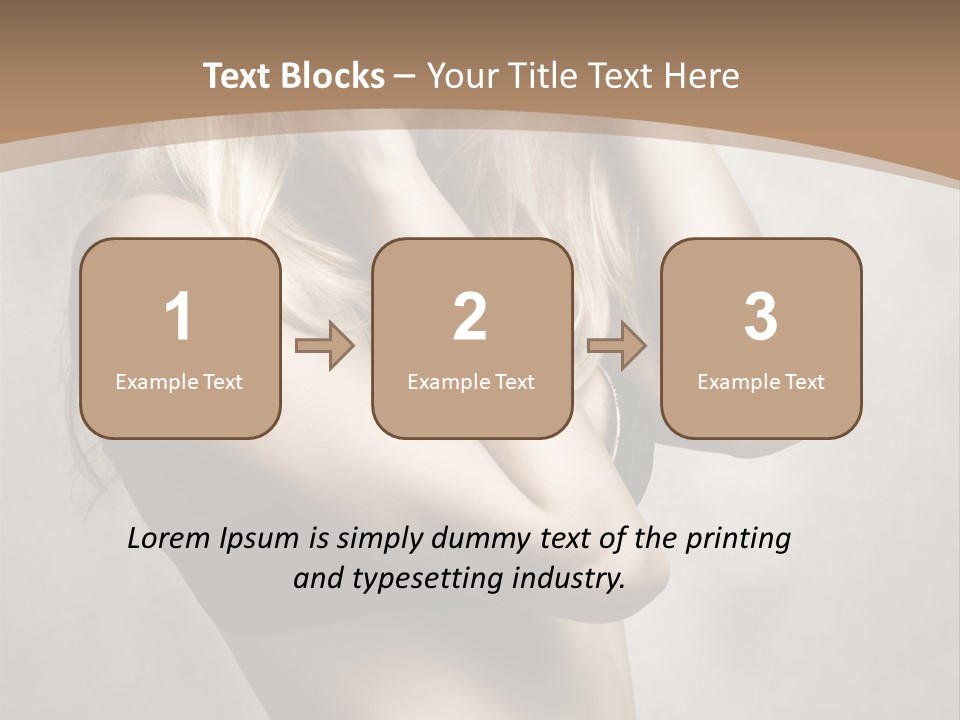 Bra Wearing Make Up PowerPoint Template