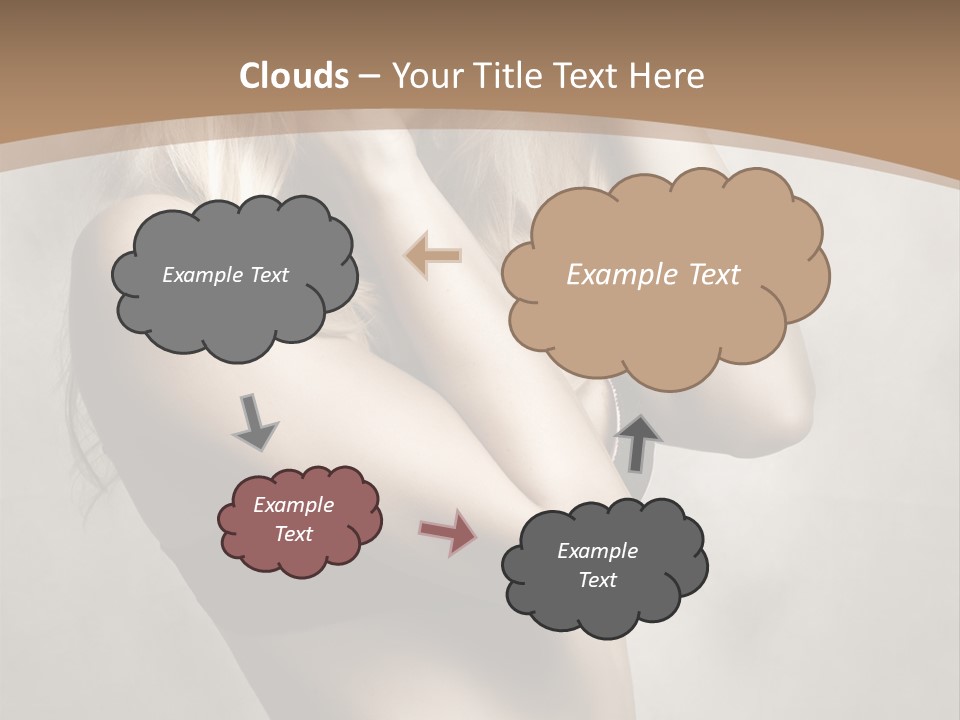 Bra Wearing Make Up PowerPoint Template