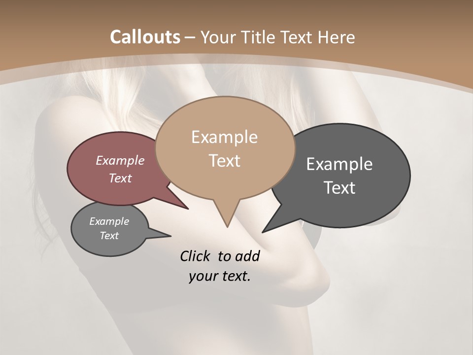 Bra Wearing Make Up PowerPoint Template