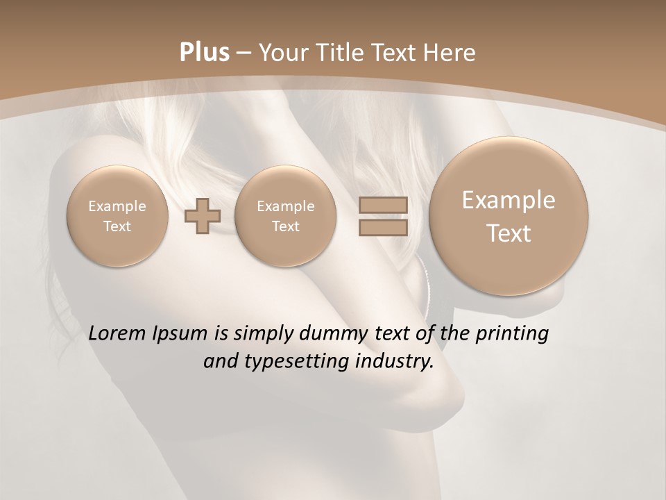 Bra Wearing Make Up PowerPoint Template