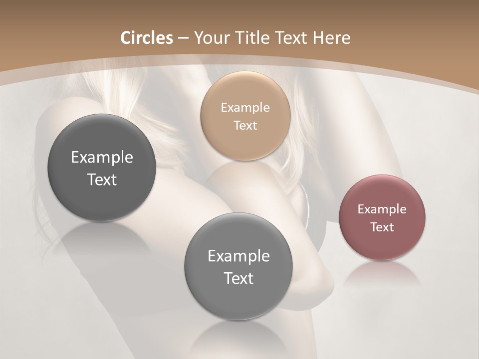 Bra Wearing Make Up PowerPoint Template