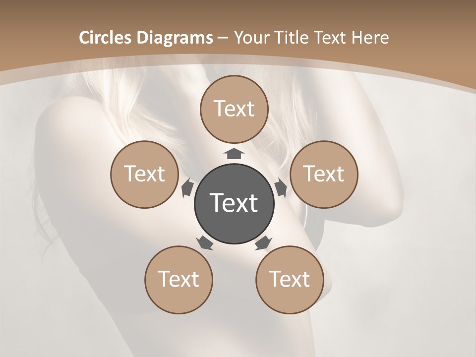 Bra Wearing Make Up PowerPoint Template