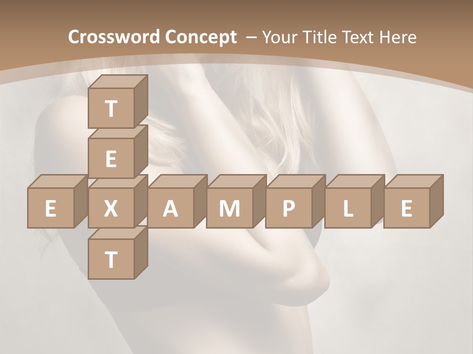 Bra Wearing Make Up PowerPoint Template