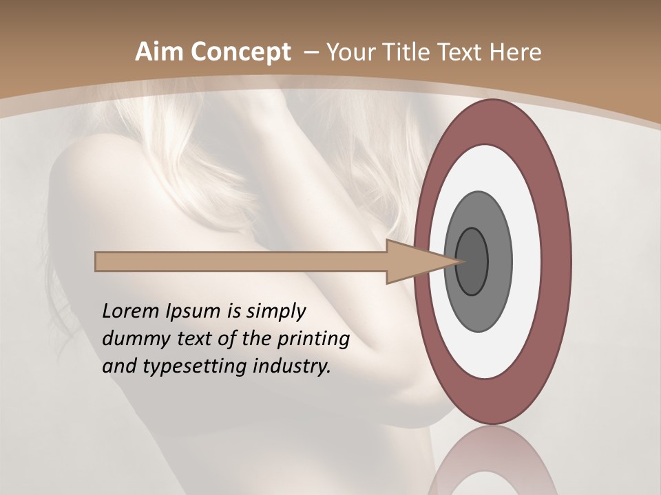 Bra Wearing Make Up PowerPoint Template