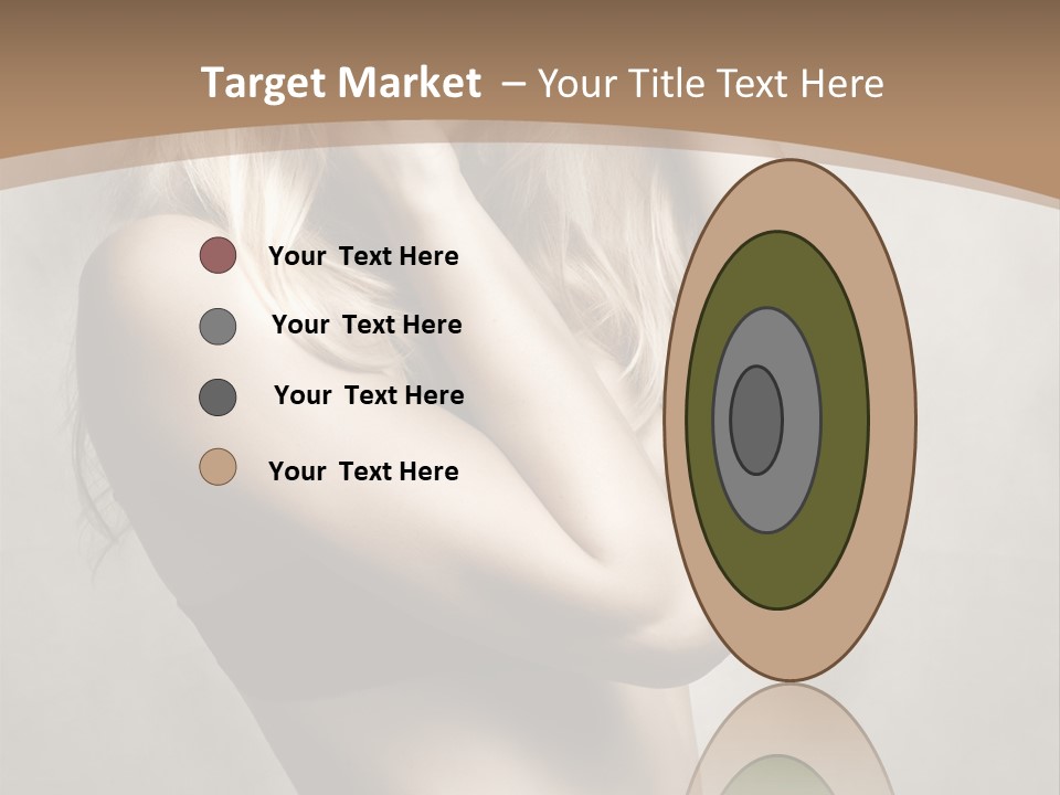 Bra Wearing Make Up PowerPoint Template