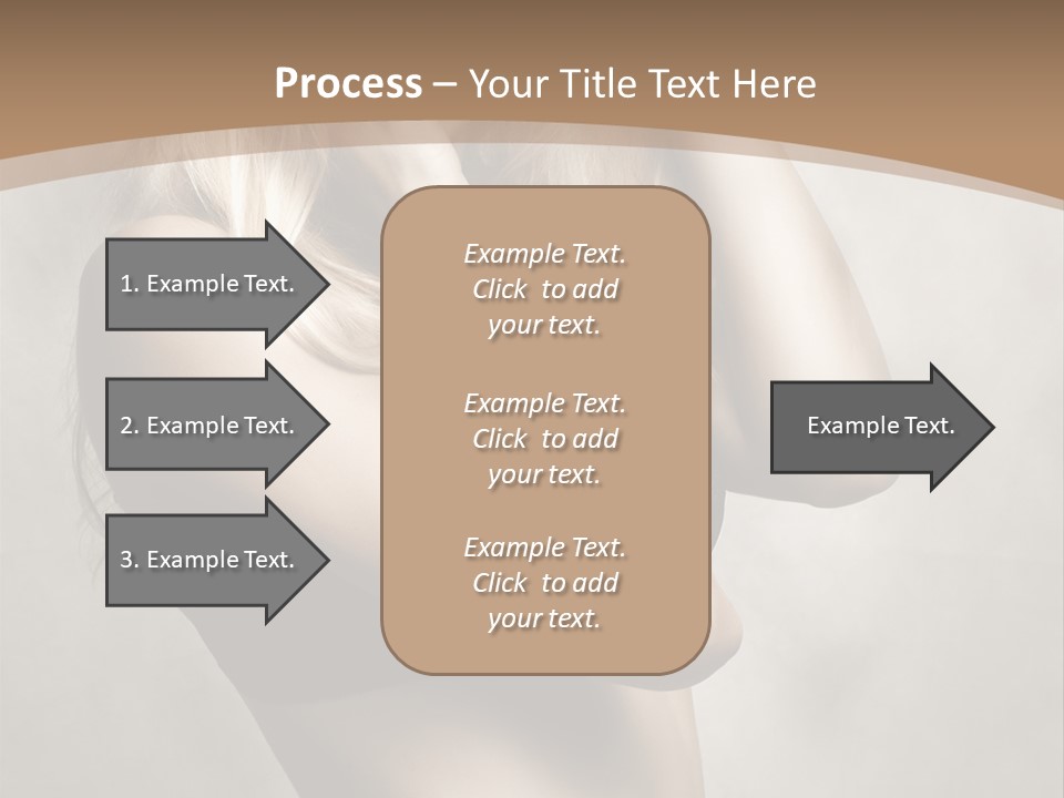 Bra Wearing Make Up PowerPoint Template