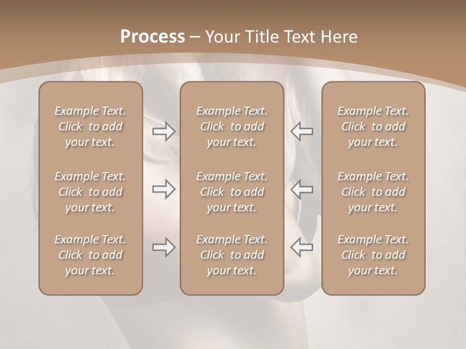 Bra Wearing Make Up PowerPoint Template