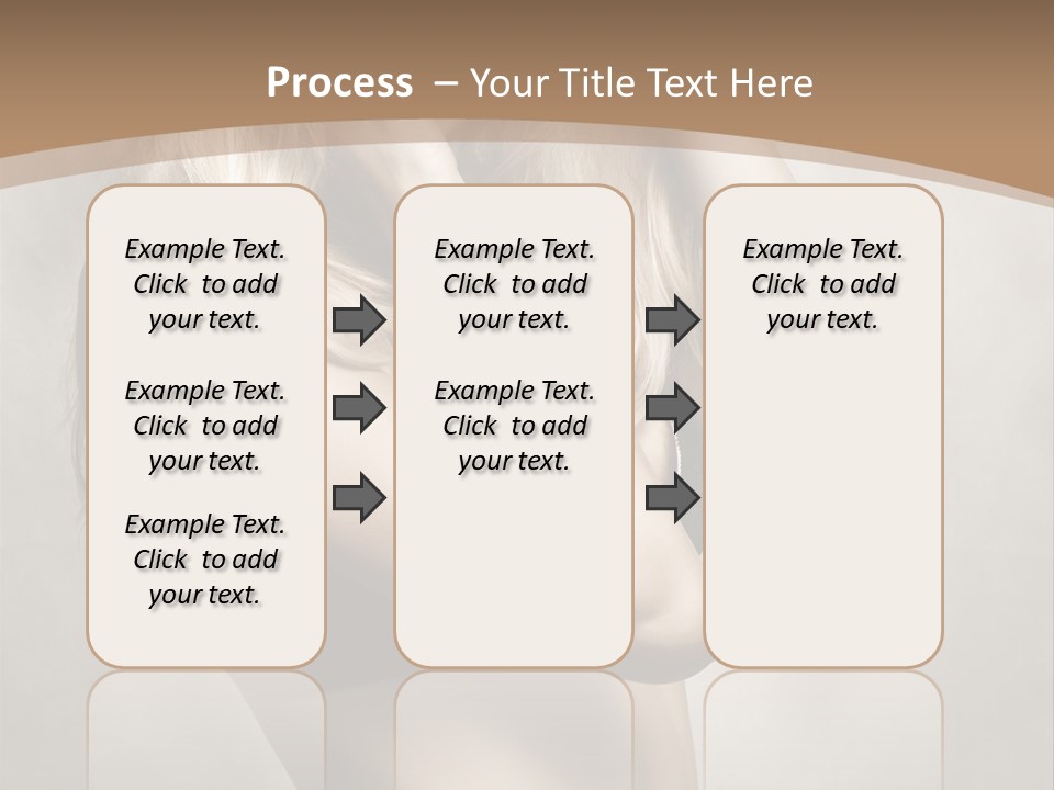 Bra Wearing Make Up PowerPoint Template