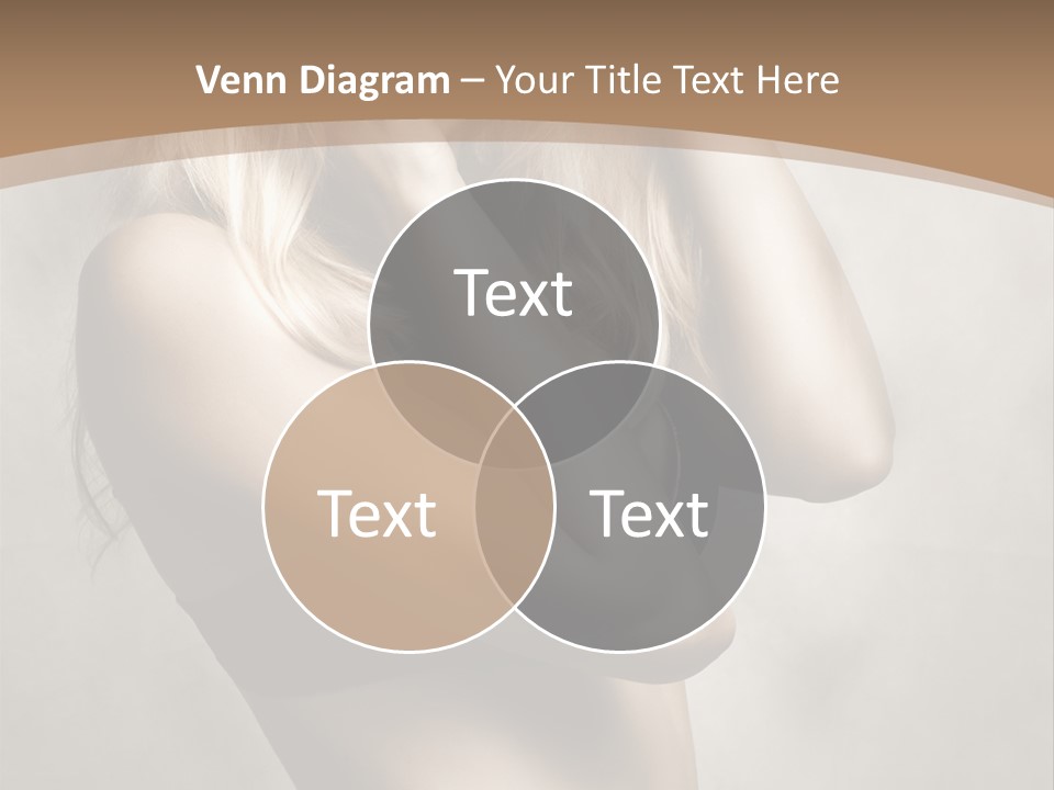 Bra Wearing Make Up PowerPoint Template