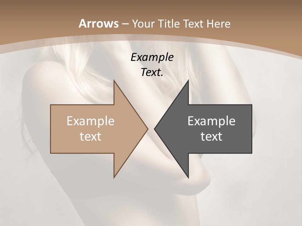 Bra Wearing Make Up PowerPoint Template