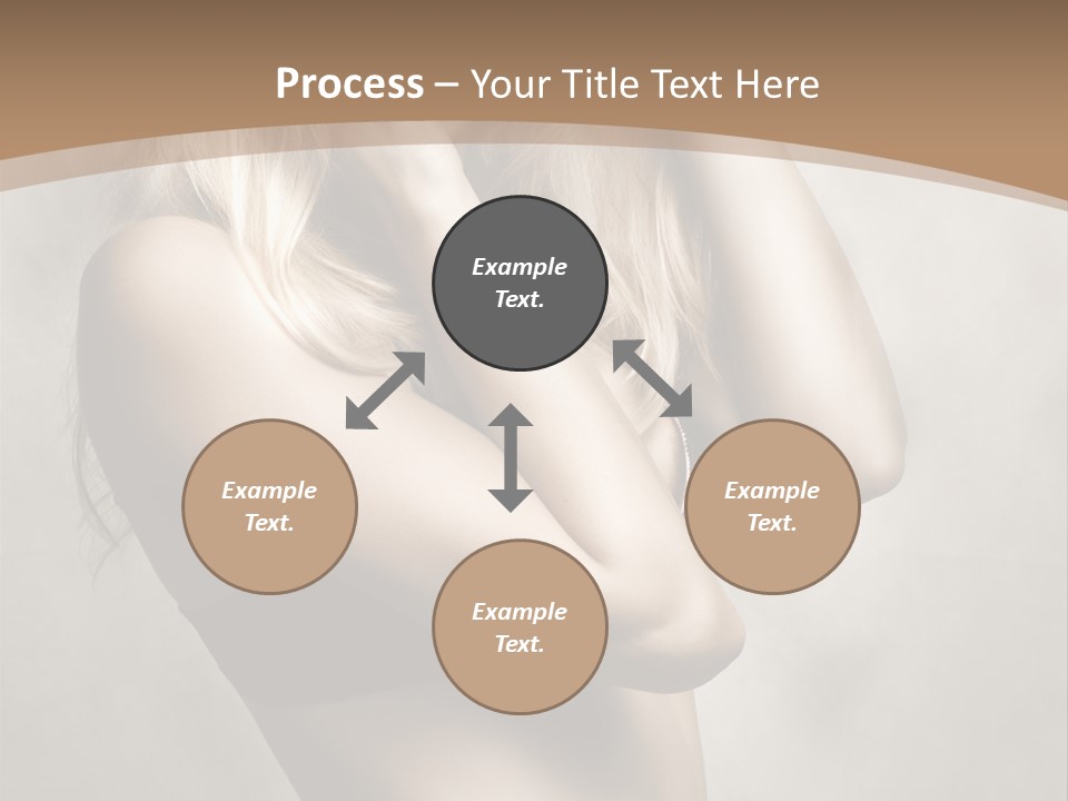 Bra Wearing Make Up PowerPoint Template