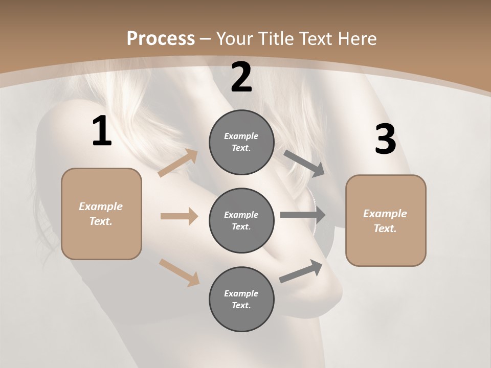 Bra Wearing Make Up PowerPoint Template