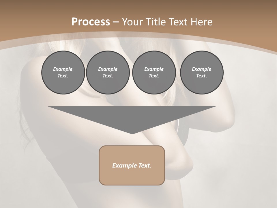 Bra Wearing Make Up PowerPoint Template