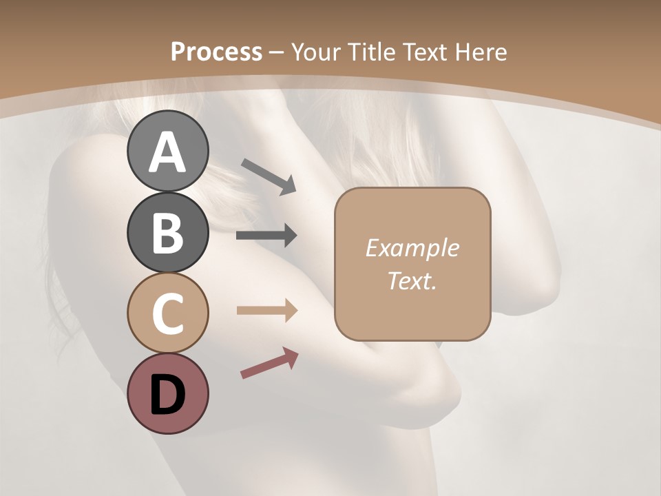 Bra Wearing Make Up PowerPoint Template