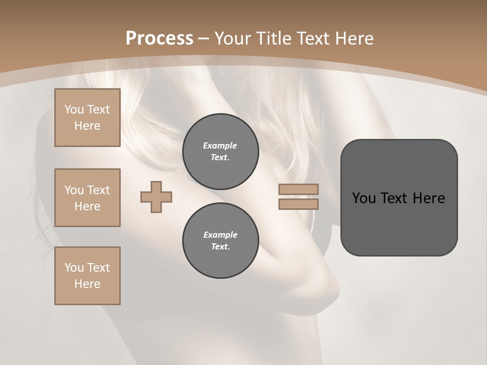 Bra Wearing Make Up PowerPoint Template