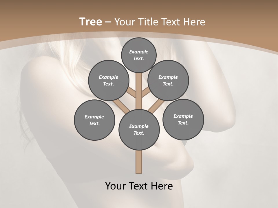 Bra Wearing Make Up PowerPoint Template