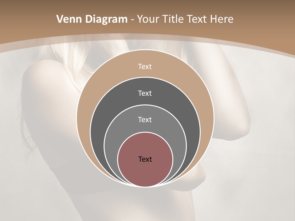 Bra Wearing Make Up PowerPoint Template