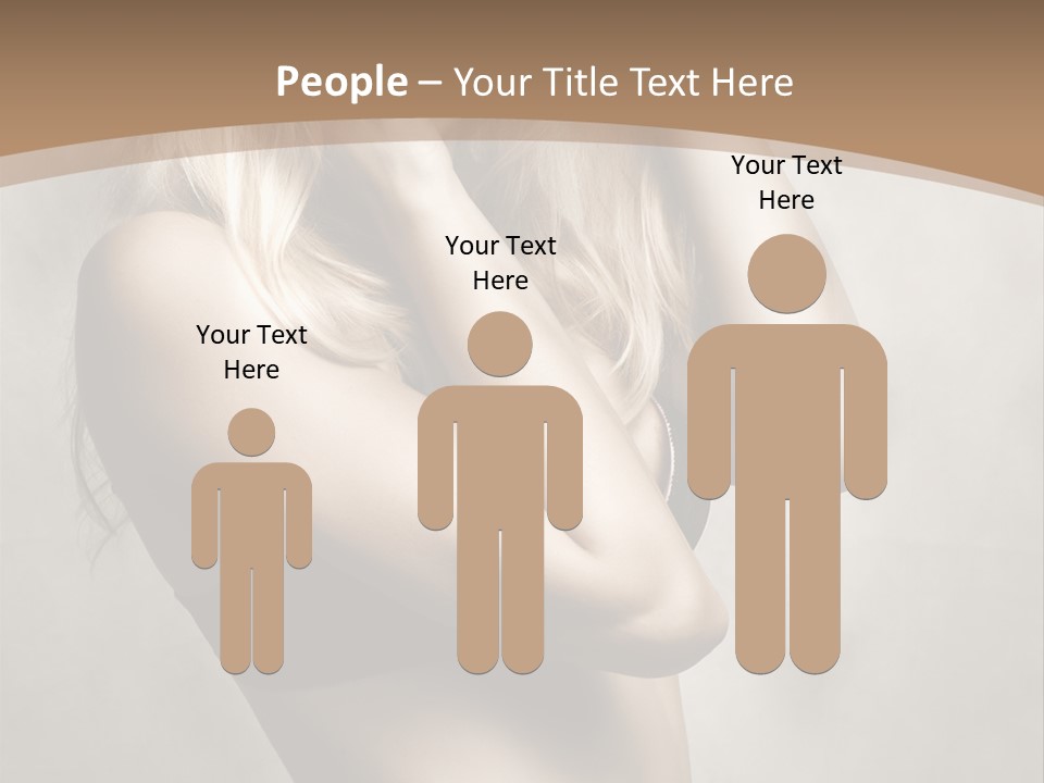 Bra Wearing Make Up PowerPoint Template