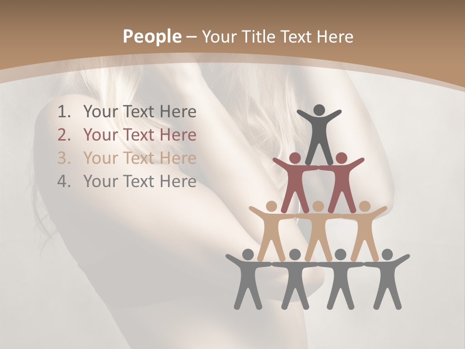 Bra Wearing Make Up PowerPoint Template