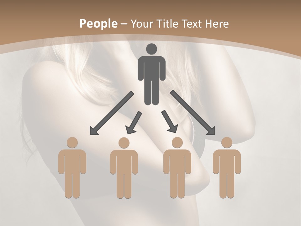 Bra Wearing Make Up PowerPoint Template