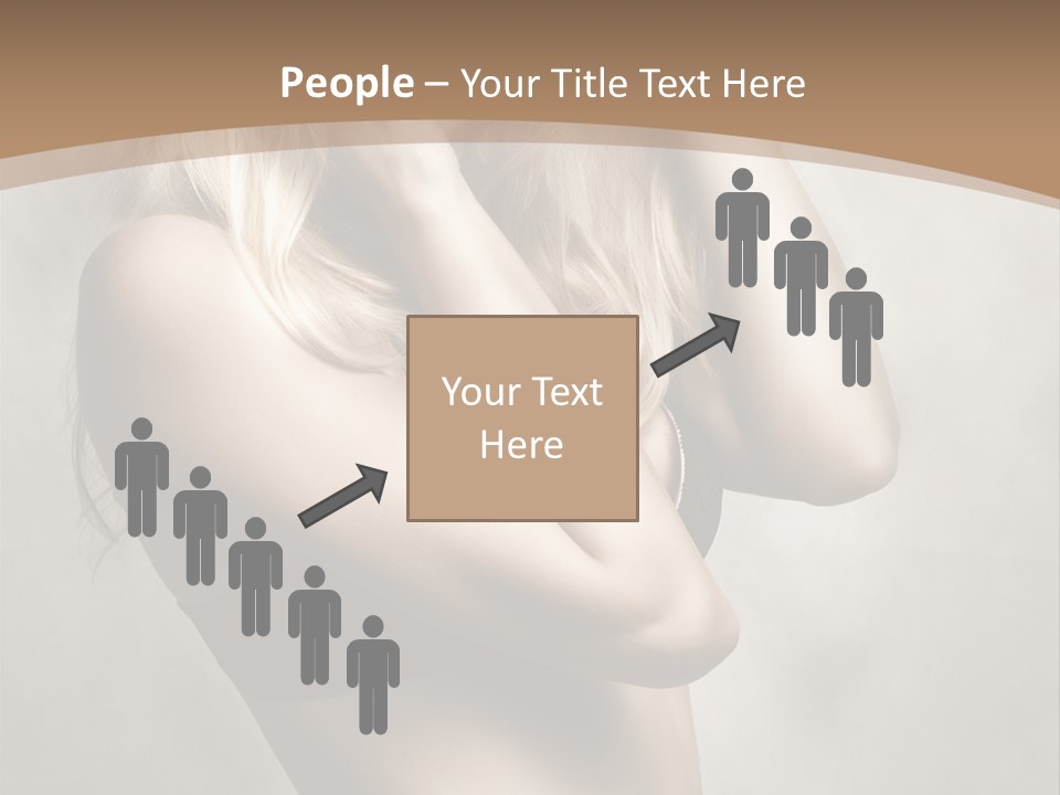 Bra Wearing Make Up PowerPoint Template