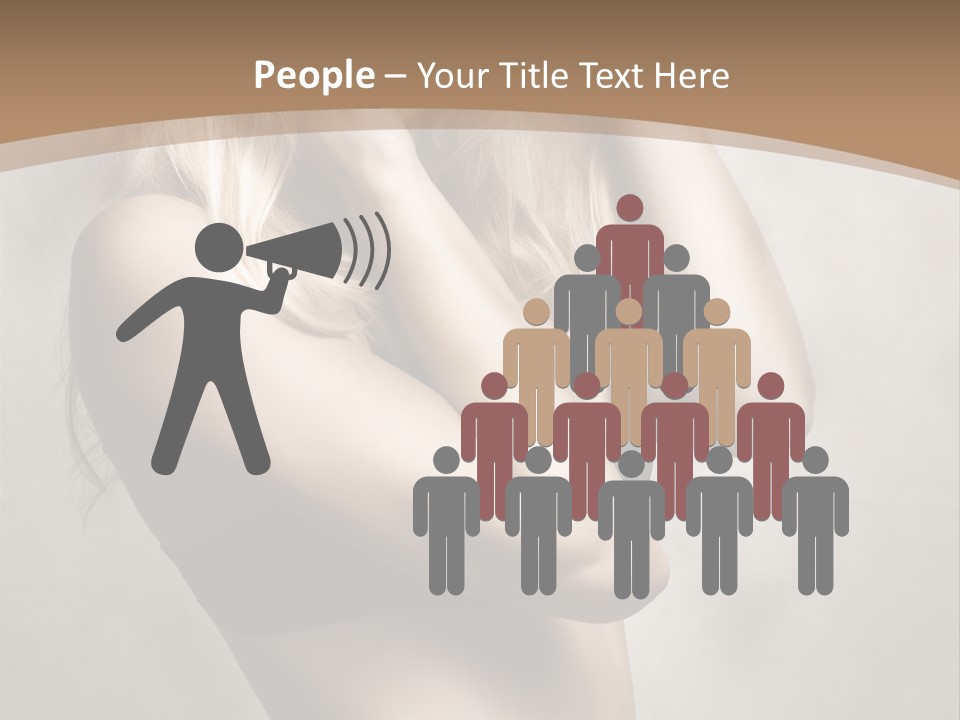 Bra Wearing Make Up PowerPoint Template