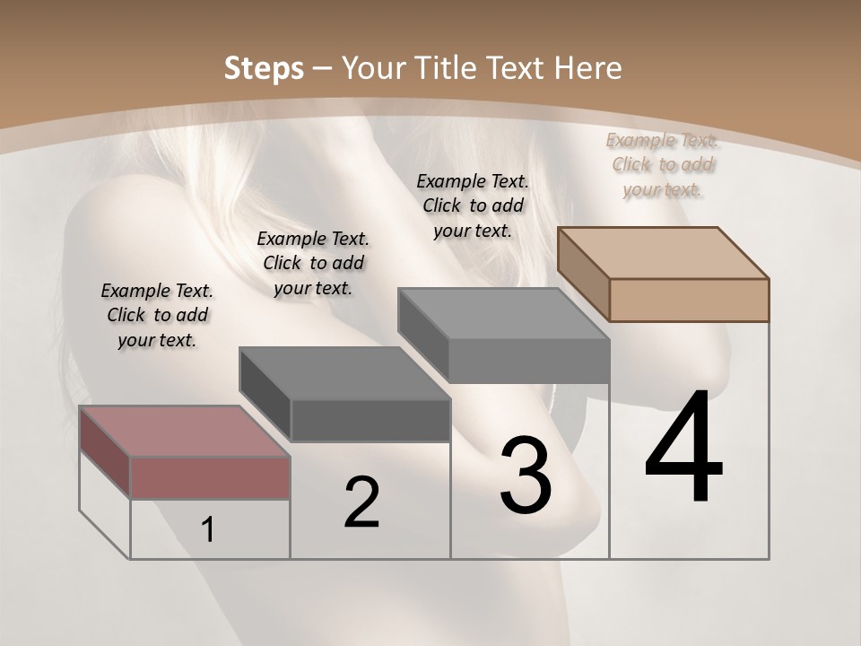 Bra Wearing Make Up PowerPoint Template